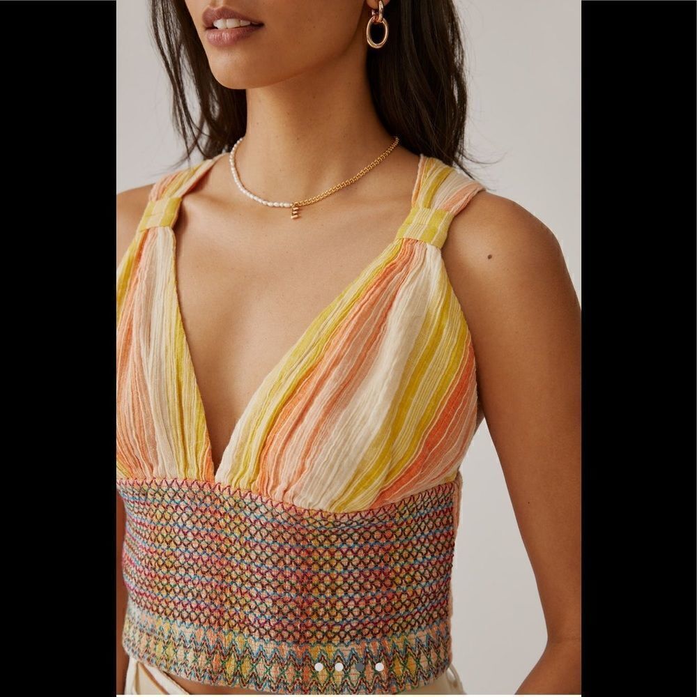 Striped Smocked Tank
Anthropologie  - Picture 2 of 4
